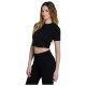 Target Γυναικεία κοντομάνικη μπλούζα Rib Viscose Crop Top